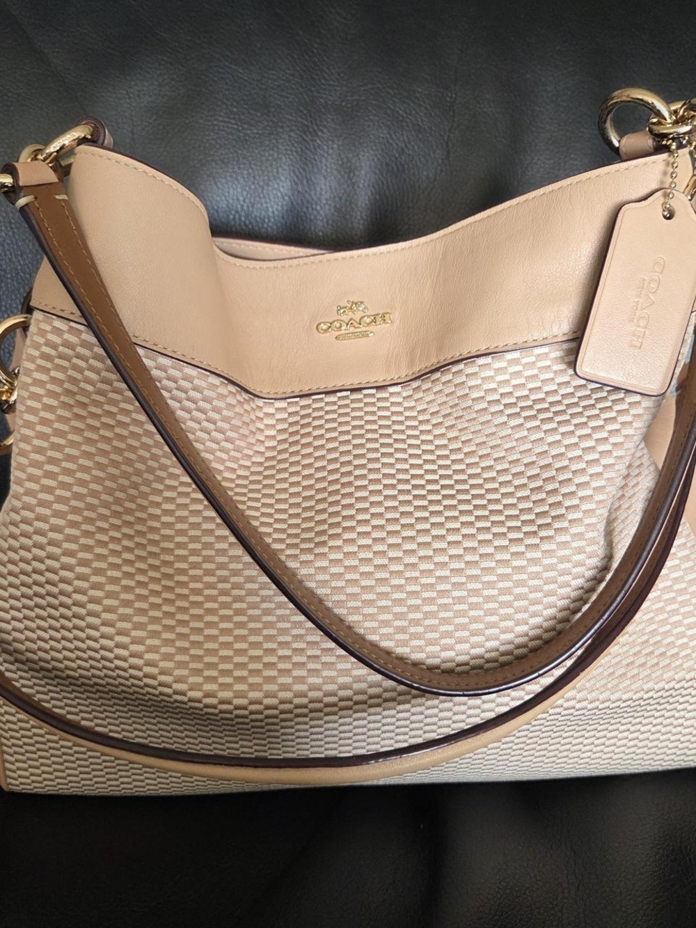 Coach Lexy Legacy Jacquard shoulder bag
